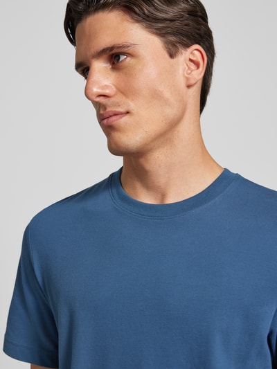 Tom Tailor Regular Fit T-Shirt in Piqué-Optik Dunkelblau 3