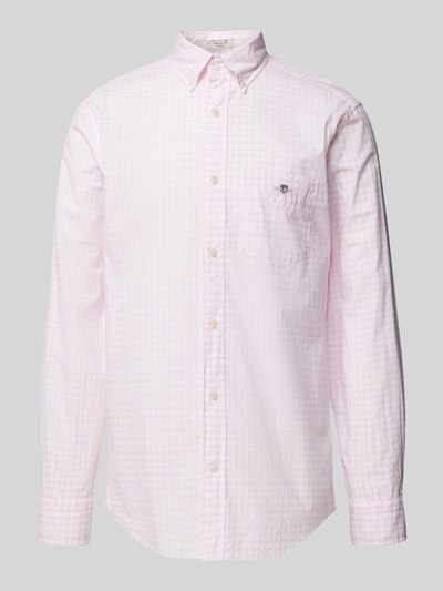 Gant Regular Fit Freizeithemd mit Vichy-Karo Modell 'POPLIN' Rose 2