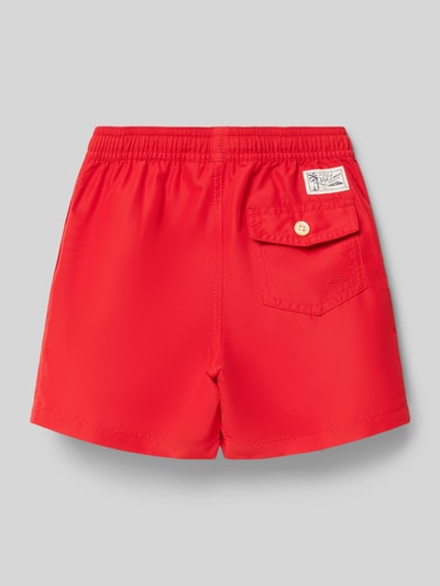 Polo Ralph Lauren Kids Badehose mit Tunnelzug Rot 3