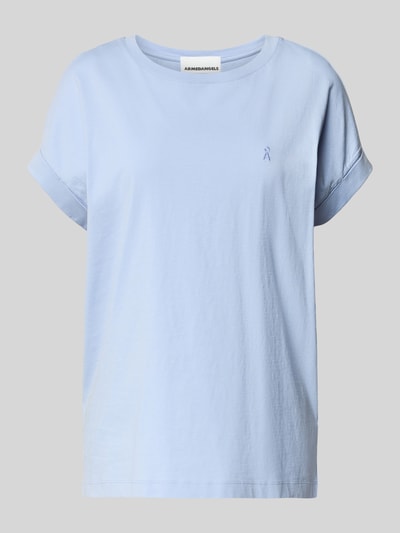 Armedangels Regular fit T-shirt van puur katoen, model 'DAARA' Lichtblauw - 2