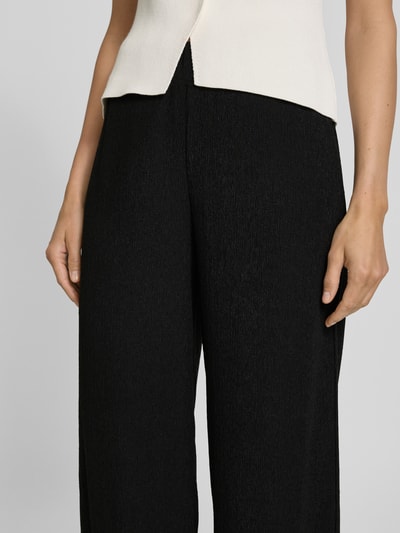 Betty Barclay Wide leg stoffen broek met structuurmotief Zwart - 3