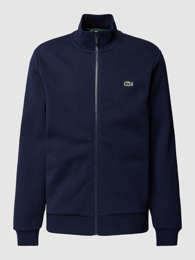 Lacoste Sweatjack met logostitching Marineblauw - 2