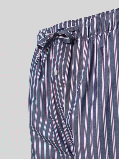 Christian Berg Men Relaxed fit pyjamabroek met elastische band Donkerblauw - 2