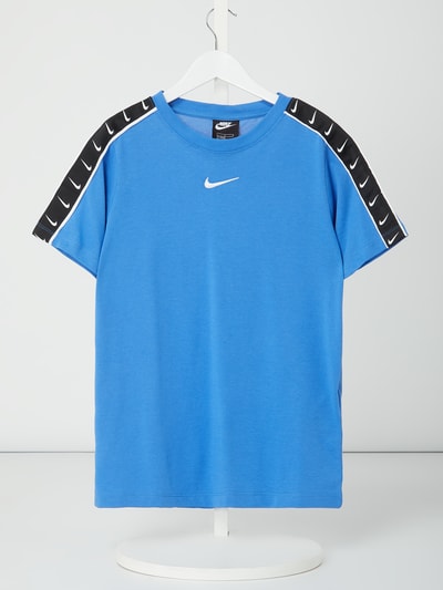 Nike T-shirt z paskami z logo  Niebieski 1