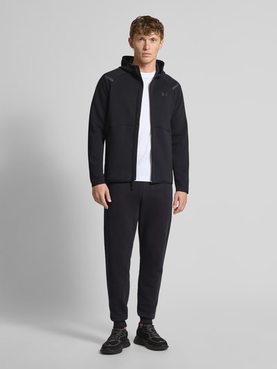 Under Armour Sweatjack met tweewegsritssluiting, model 'Unstoppable' Zwart - 1