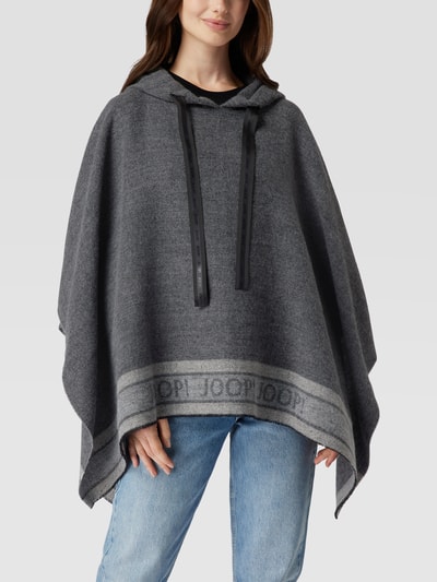 JOOP! Poncho mit Tunnelzug Mittelgrau 4