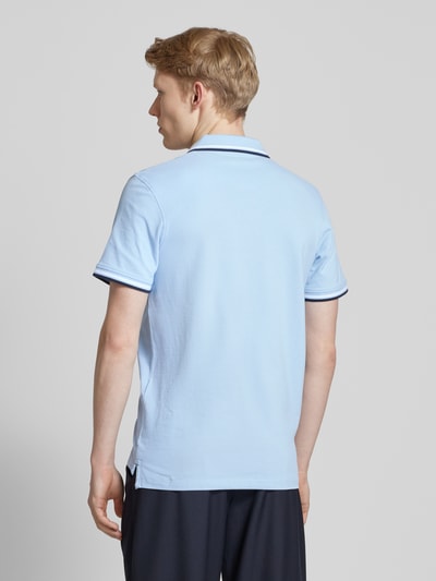 Jack & Jones Slim Fit Poloshirt mit Logo-Stitching Modell 'PAULOS' Hellblau 5