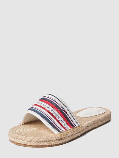 Tommy Jeans Slippers met streepmotief Lichtblauw - 2