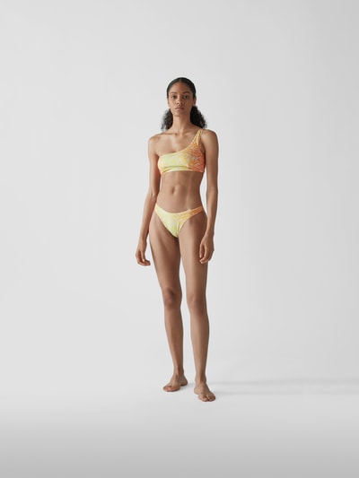 Stella Mc Cartney Bikini-Oberteil mit Allover-Muster Gelb 1