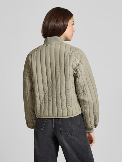 RAINS Gewatteerd jack met knoopsluiting, model 'Banja Liner' Rietgroen - 5