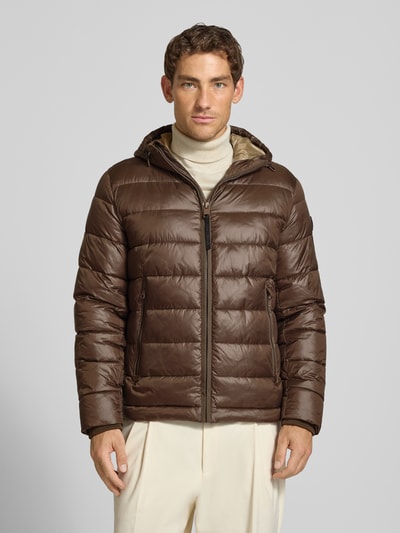 Strellson Regular Fit Steppjacke mit Storm Cuffs Modell 'BAVENO' Dunkelbraun 4