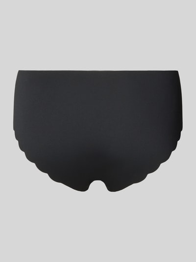 Produktfoto, Panty mit Wellensaum von Skiny in Schwarz, gefertigt aus Material-Mix mit Stretch-Anteil, körpernahe Passform, elastischer Bund