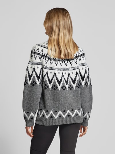 LeGer by Lena Gercke Strickpullover mit Rundhalsausschnitt Modell 'Flavia' Mittelgrau 5