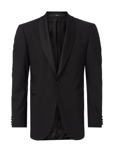 Eduard Dressler Shaped Fit Smoking-Jacke aus Schurwolle Black 1