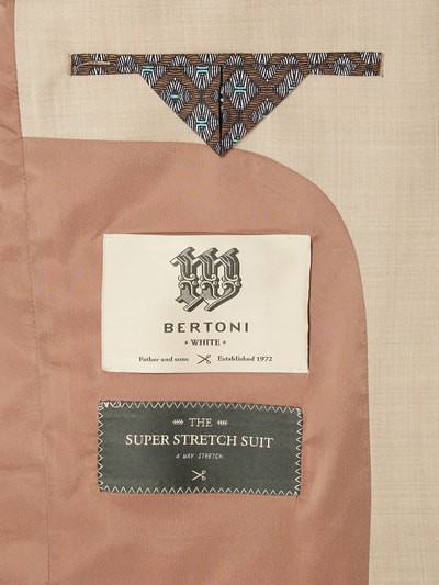 Bertoni Slim Fit 2-Knopf-Sakko mit steigendem Revers Gruen 3