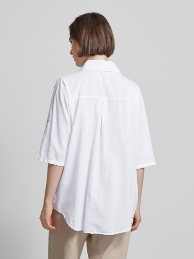 ZABAIONE Overhemdblouse met motiefstitching, model 'Mi44ra' Wit - 5