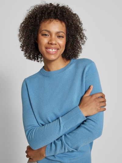 Jake*s Casual Gebreide pullover met ribboorden Bleu - 3