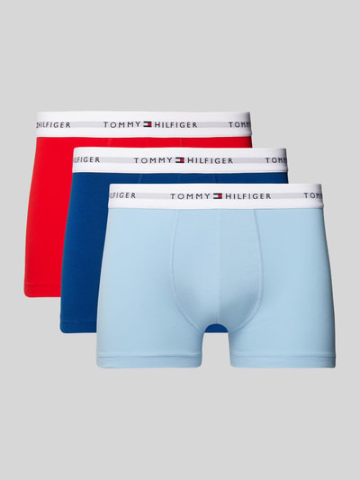 Tommy Hilfiger Trunks mit elastischem Logo-Bund im 3er-Pack Rot 1