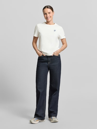 Tommy Hilfiger Regular Fit T-Shirt aus Baumwoll-Mix Ecru 1