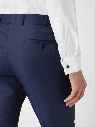 Wilvorst Slim fit pantalon van wolmix  Marineblauw - 3