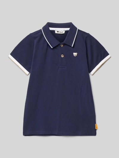 Steiff Regular Fit Poloshirt mit Logo-Badge Marine 1