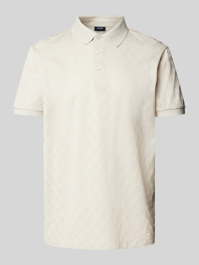 JOOP! Collection Regular Fit Poloshirt mit kurzer Knopfleiste Modell 'Blake' Offwhite 2