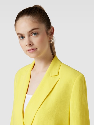 Review Blazer met linnen Neongeel gemêleerd - 3