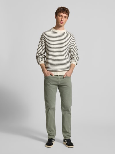 Levi's® Tapered Fit Jeans aus Baumwoll-Mix Modell '502®' Rauchblau 1