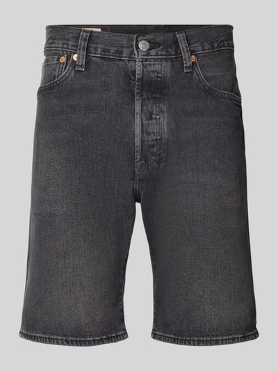 Levi's® Wide Fit Jeansshorts aus Baumwoll-Mix Modell '501® Original' Anthrazit 2