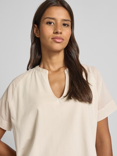 Marc O'Polo Relaxed Fit Blusenshirt aus reiner Baumwolle Sand 3