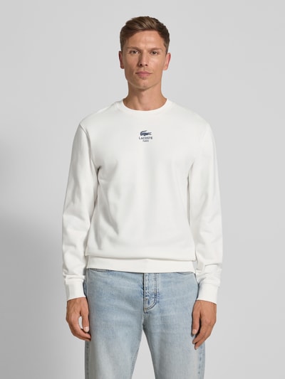Lacoste Regular fit sweatshirt van puur katoen Offwhite - 4
