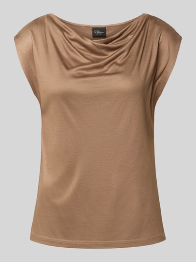 s.Oliver BLACK LABEL Regular Fit Top aus reiner Viskose Mittelbraun 2