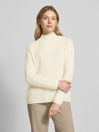 MM Comfort fit gebreide pullover met wol, model 'TENNA' Offwhite - 4