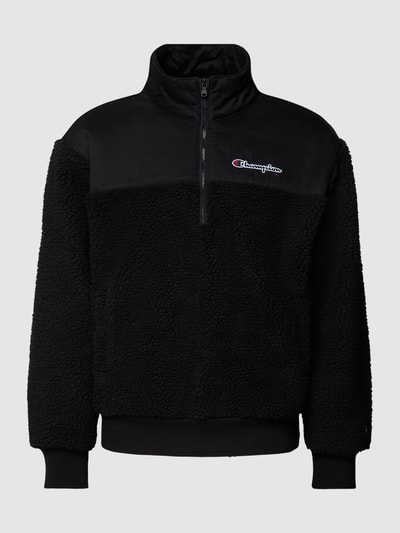 CHAMPION Sweatshirt van teddybont Zwart - 2