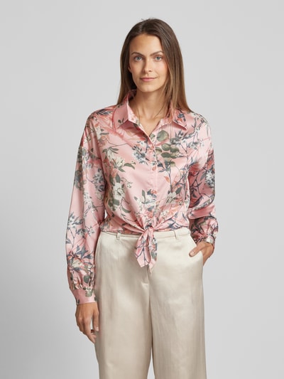 Guess Bluzka z kwiatowym nadrukiem model ‘BOWED JUN’ Różowy 4
