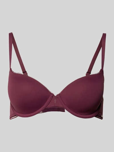 BOSS Beha met voorgevormde cup, model 'DEMI_B.PURE' Bordeaux - 1