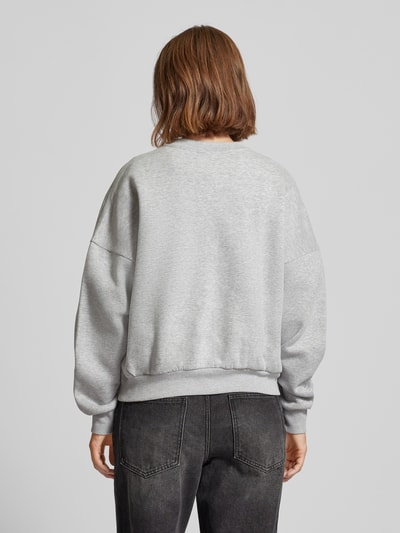 Review Essentials sweatshirt met ronde hals  Lichtgrijs gemêleerd - 5