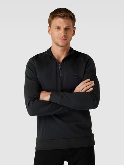 BOSS Sweatshirt mit Stehkragen Modell 'Sidney' Black 4