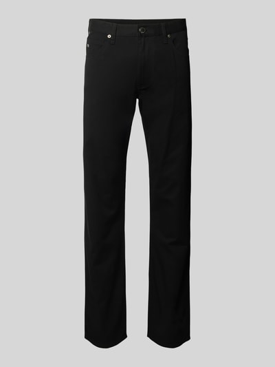 Emporio Armani Regular Fit Hose im 5-Pocket-Design Black 2