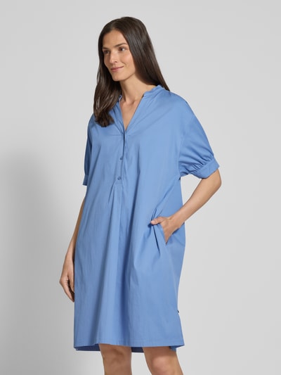 ROBE LÉGÈRE Knielanges Hemdblusenkleid mit kurzer Knopfleiste Rauchblau 4