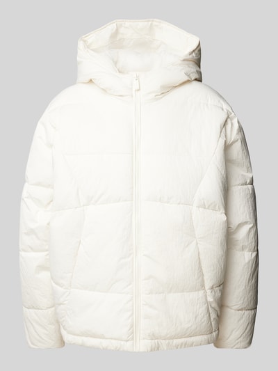 Review Steppjacke mit Kapuze Offwhite 1