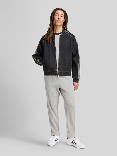adidas Originals Regular Fit Jeansjacke aus reiner Baumwolle Black 1