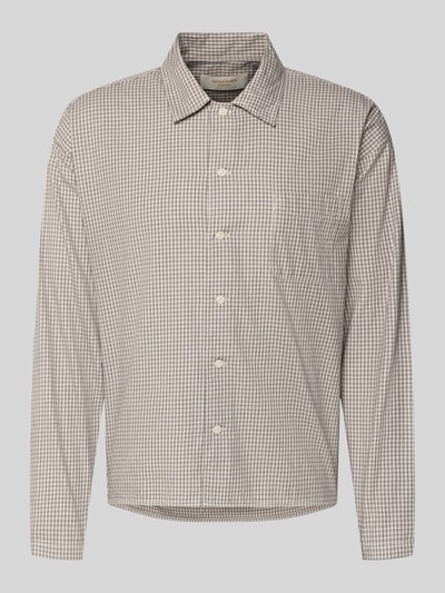 Productfoto, Regular Fit Freizeithemd aus katoen Modell 'AUSTIN' van Jack & Jones, ruitpatroon, knoopsluiting, borstzak, kentkraag