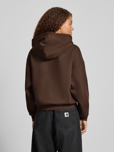 JJXX Hoodie met kangoeroezak. model 'STUDIO VESTERBRO' Donkerbruin - 5