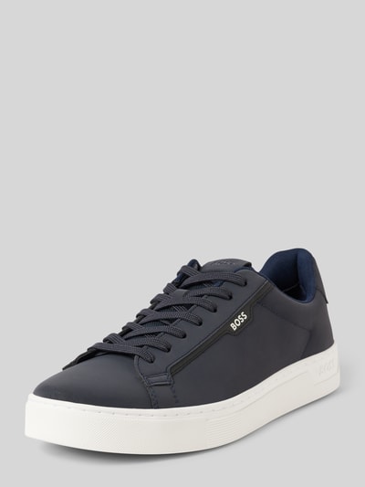 BOSS Sneakers met labelprint Donkerblauw - 1