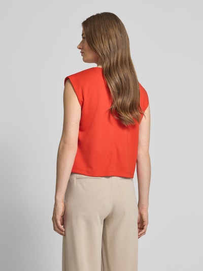 Smith and Soul Gilet met ronde hals en knoopsluiting Oranje - 5