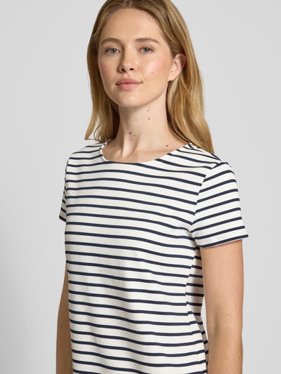 Vero Moda Oversized Minikleid mit Allover-Muster Modell 'ABBY' Weiss 3