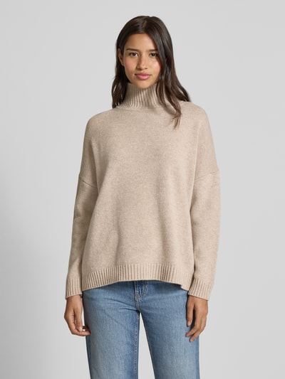Weekend Max Mara Oversized Rollkragenpullover aus reiner Schurwolle Modell 'BORGIA' Sand Melange 4