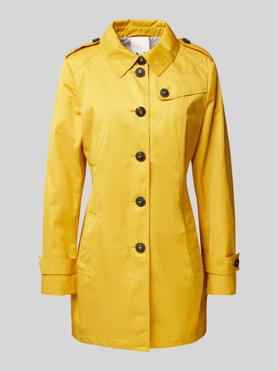 Fuchs Schmitt Trenchcoat mit Leistentaschen Gelb 1