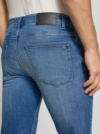 BOSS Orange Slim Fit Jeans aus Baumwoll-Mix Modell 'DELAWARE' Jeansblau 3